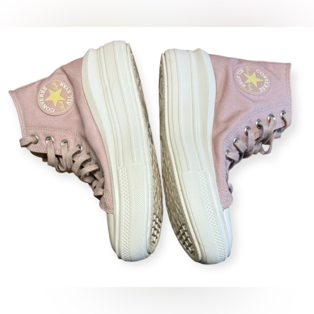 EUC Converse Women's CTAS Move Hi Top Platform Sneaker Mauve/ - Picture 6 of 9